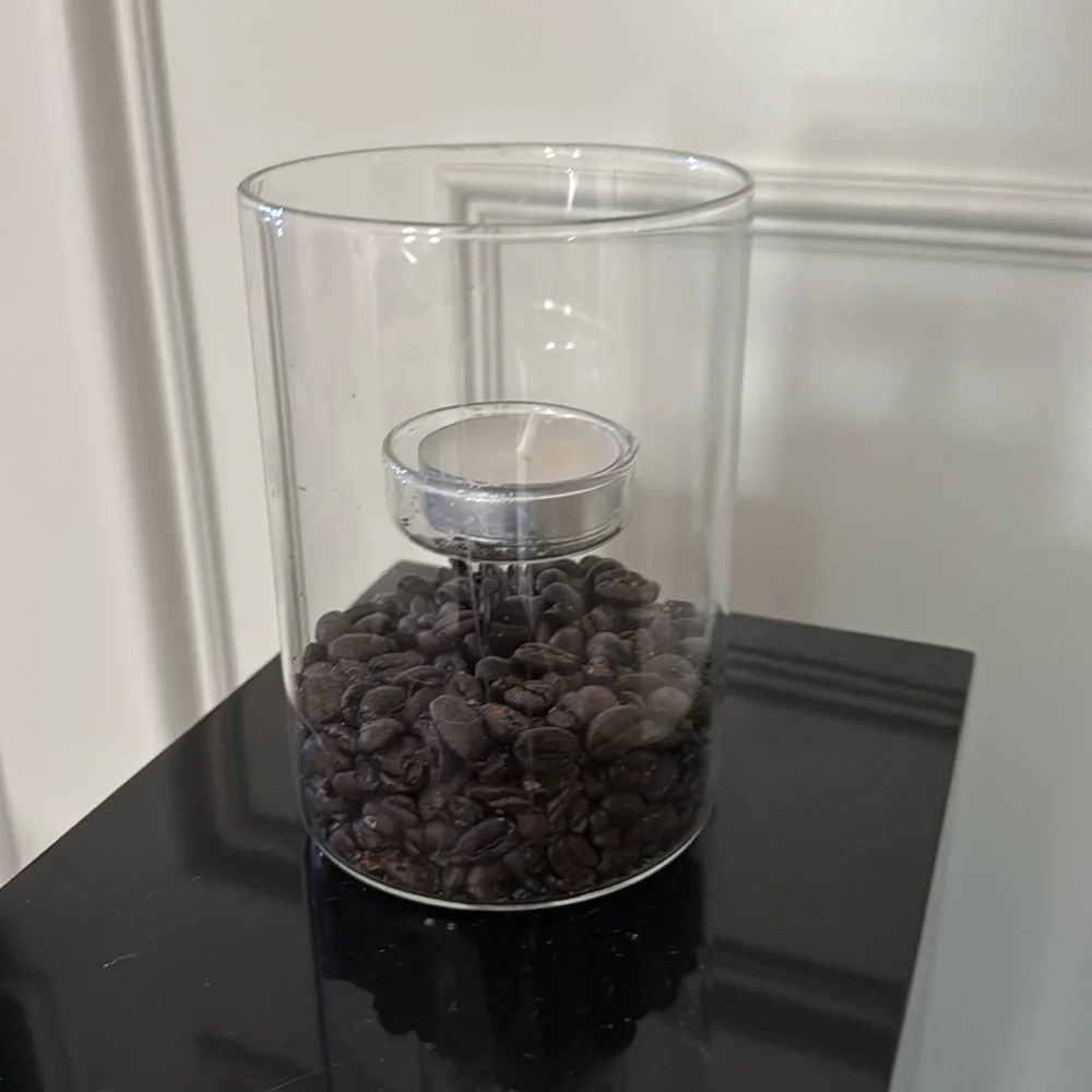 Crate&Barrel candle holder can put anything inside